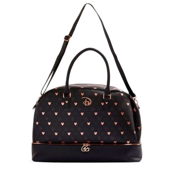 Disney Mickey Mouse Black/Rose Gold Weekender Travel bag - Picture 12 of 16